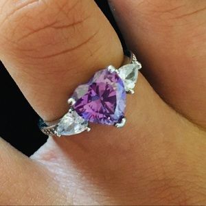 🥳Buy 1 Get 1 FREE!🎉 Gorgeous Purple Heart Ring!